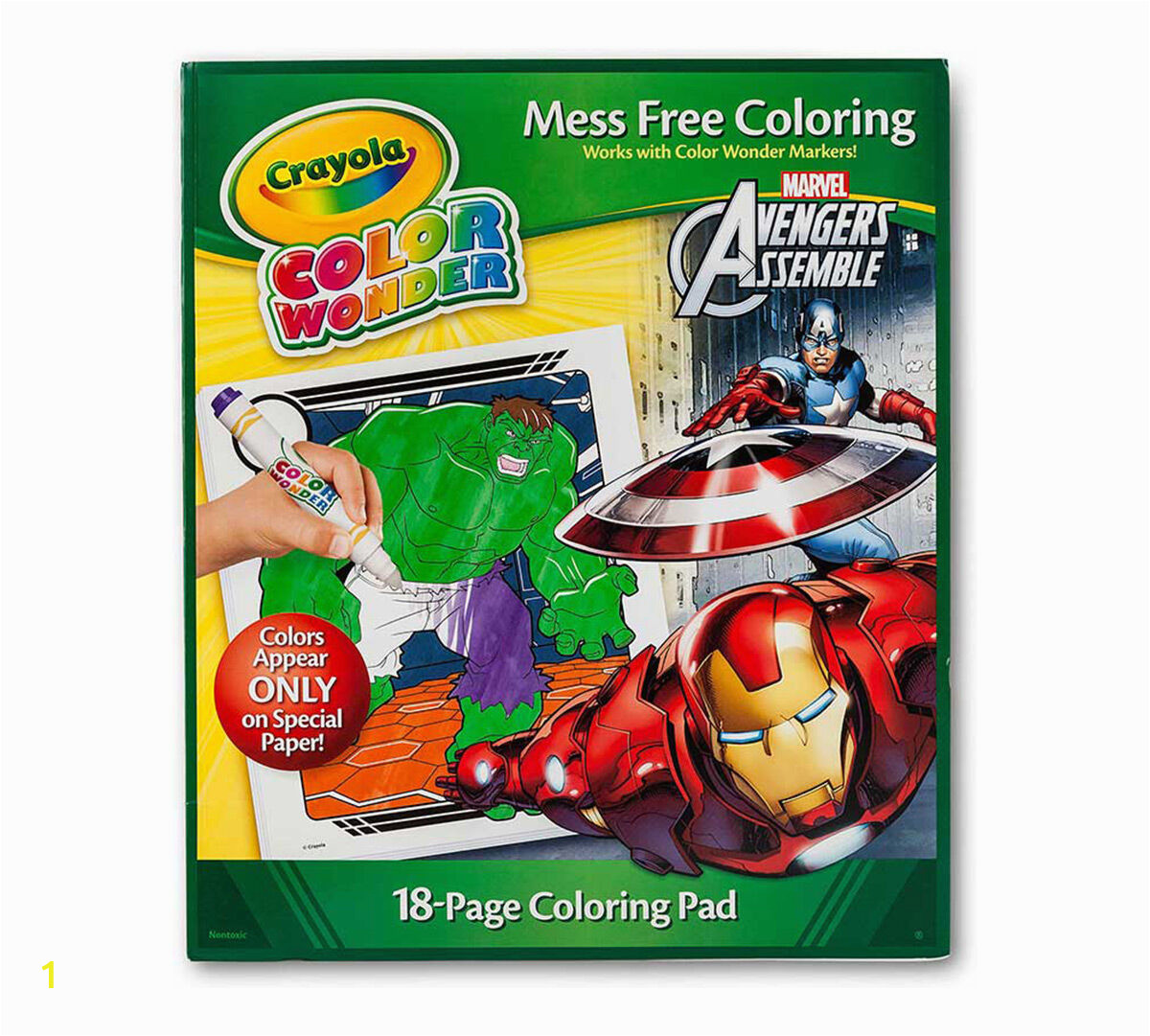 color wonder avengers refill book