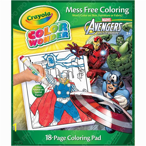 Crayola Color Wonder Avengers 18 Page Book and Markers Crayola Color Wonder Avengers 18 Page Book and Markers