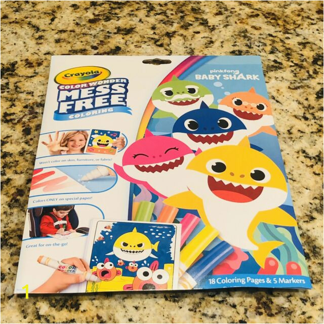 Crayola Color Wonder Baby Shark Mess Free Coloring Pages Crayola Baby Shark Color Wonder Mess Coloring 5 Markers 18