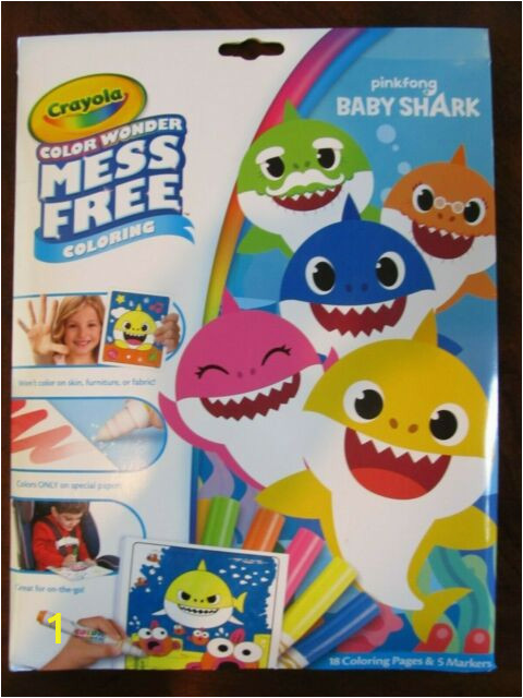 Crayola Color Wonder Baby Shark Mess Free Coloring Pages Crayola Baby Shark Color Wonder Mess Coloring 5 Markers 18