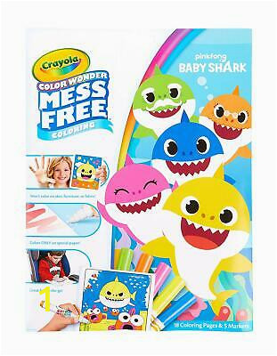 Crayola Color Wonder Baby Shark Mess Free Coloring Pages Crayola Color Wonder Baby Shark Coloring Book & Markers