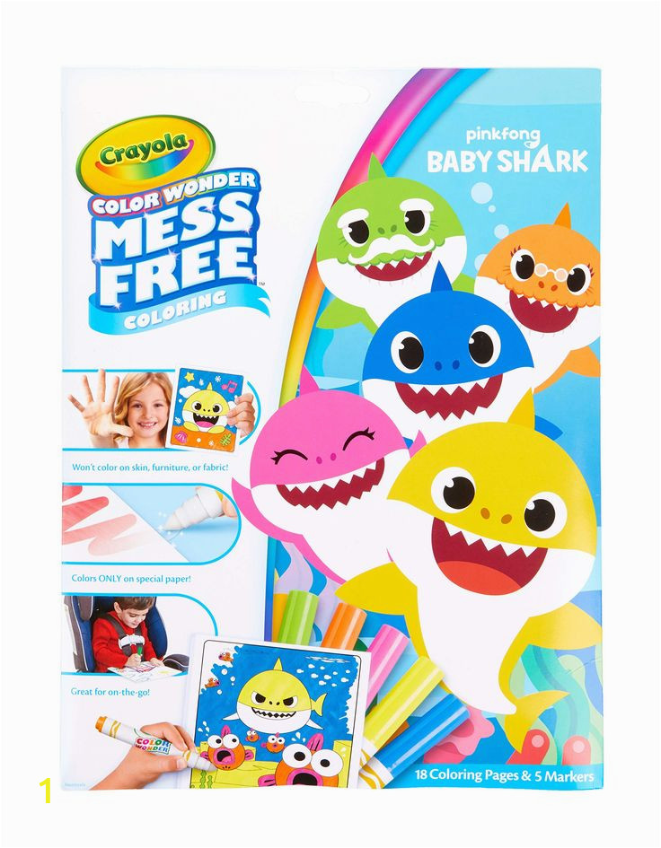 Crayola Color Wonder Baby Shark Mess Free Coloring Pages Crayola Color Wonder Baby Shark Coloring Pages Mess Free