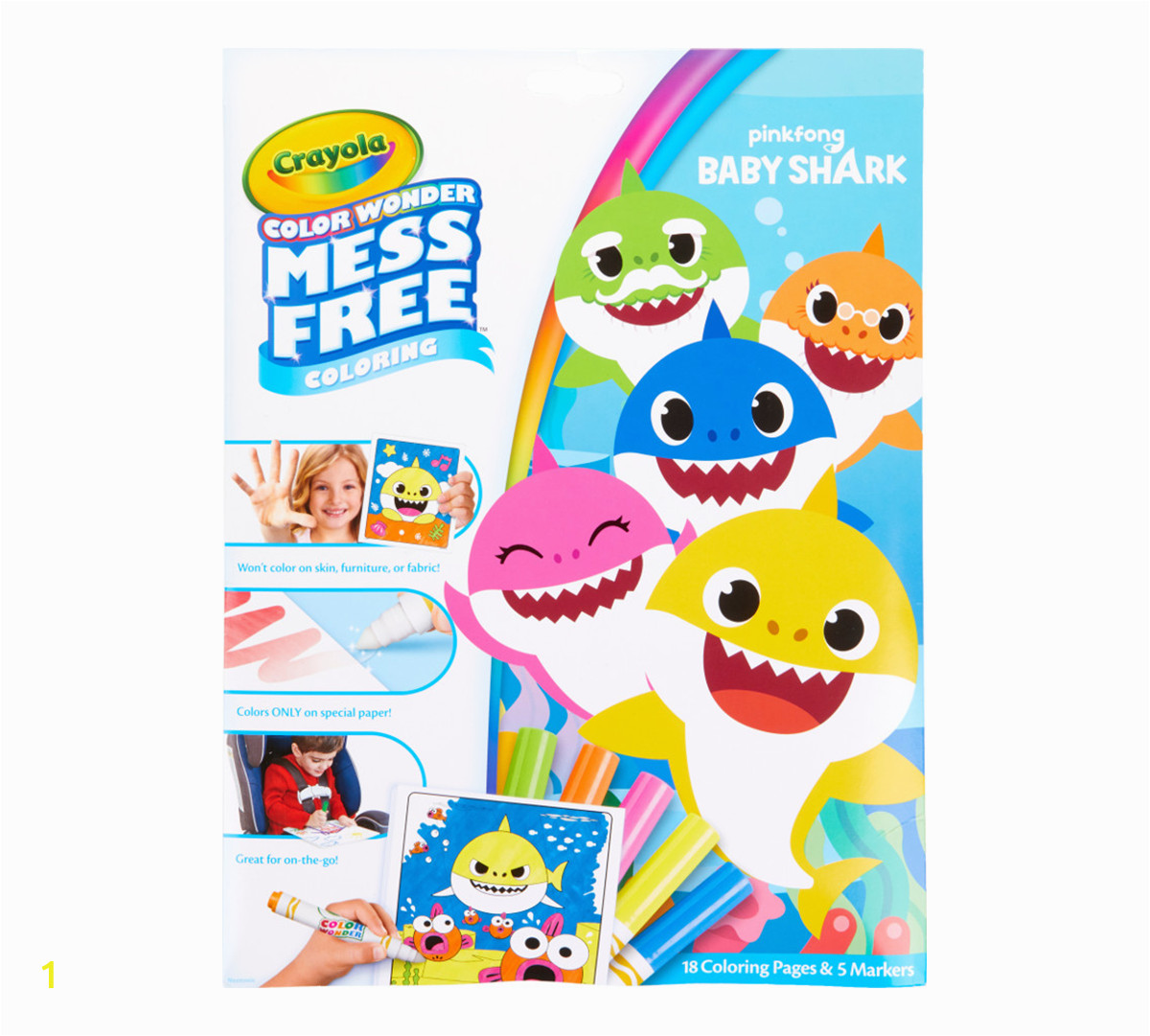Crayola Color Wonder Baby Shark Mess Free Coloring Pages Crayola Color Wonder Baby Shark Coloring Pages Mess Free