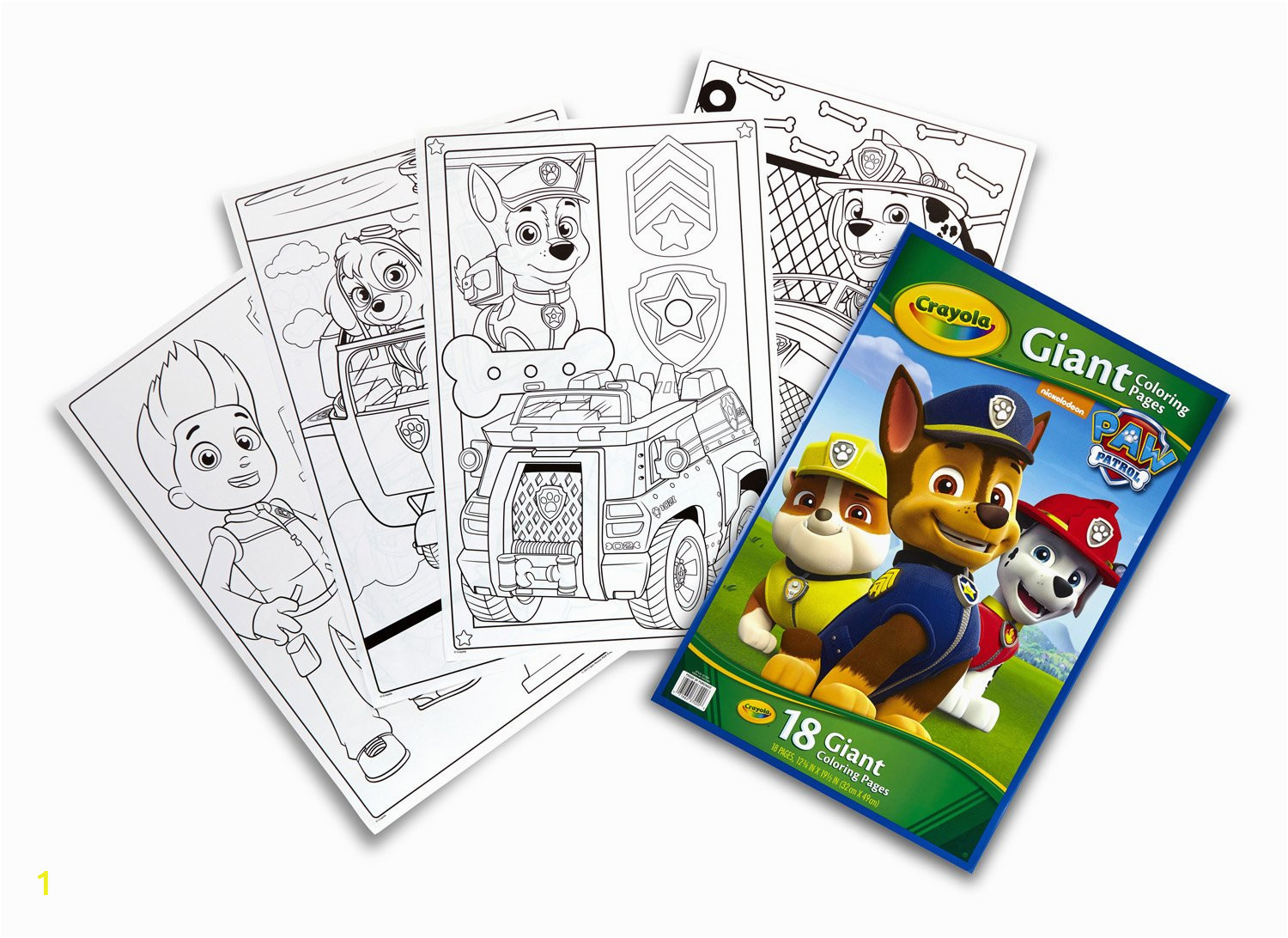 crayola giant coloring pages nickelodeon paw patrol mighty pups