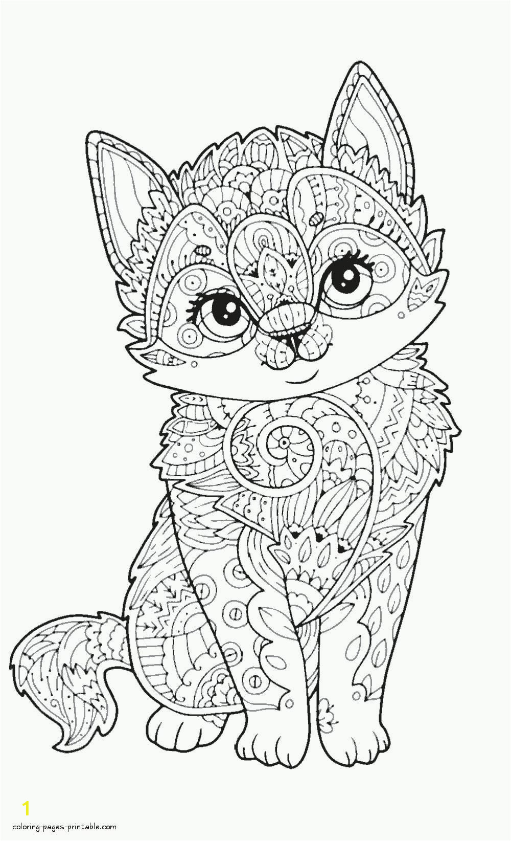 Cute Animal Coloring Pages for Adults Free Printable Animal Coloring Pages for Adults In 2020