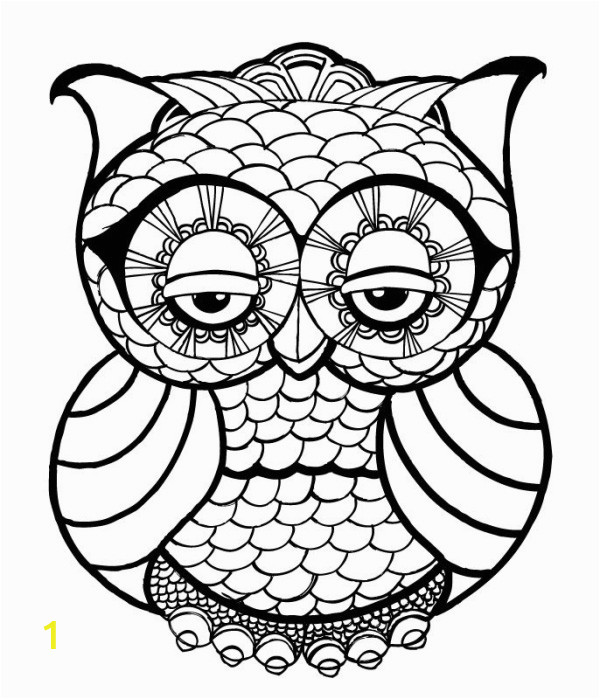 owl coloring pages adults