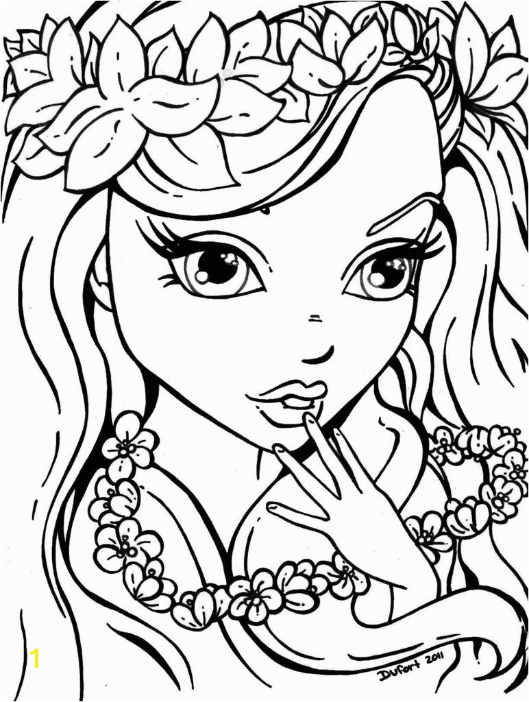free printable cute coloring pages for girls