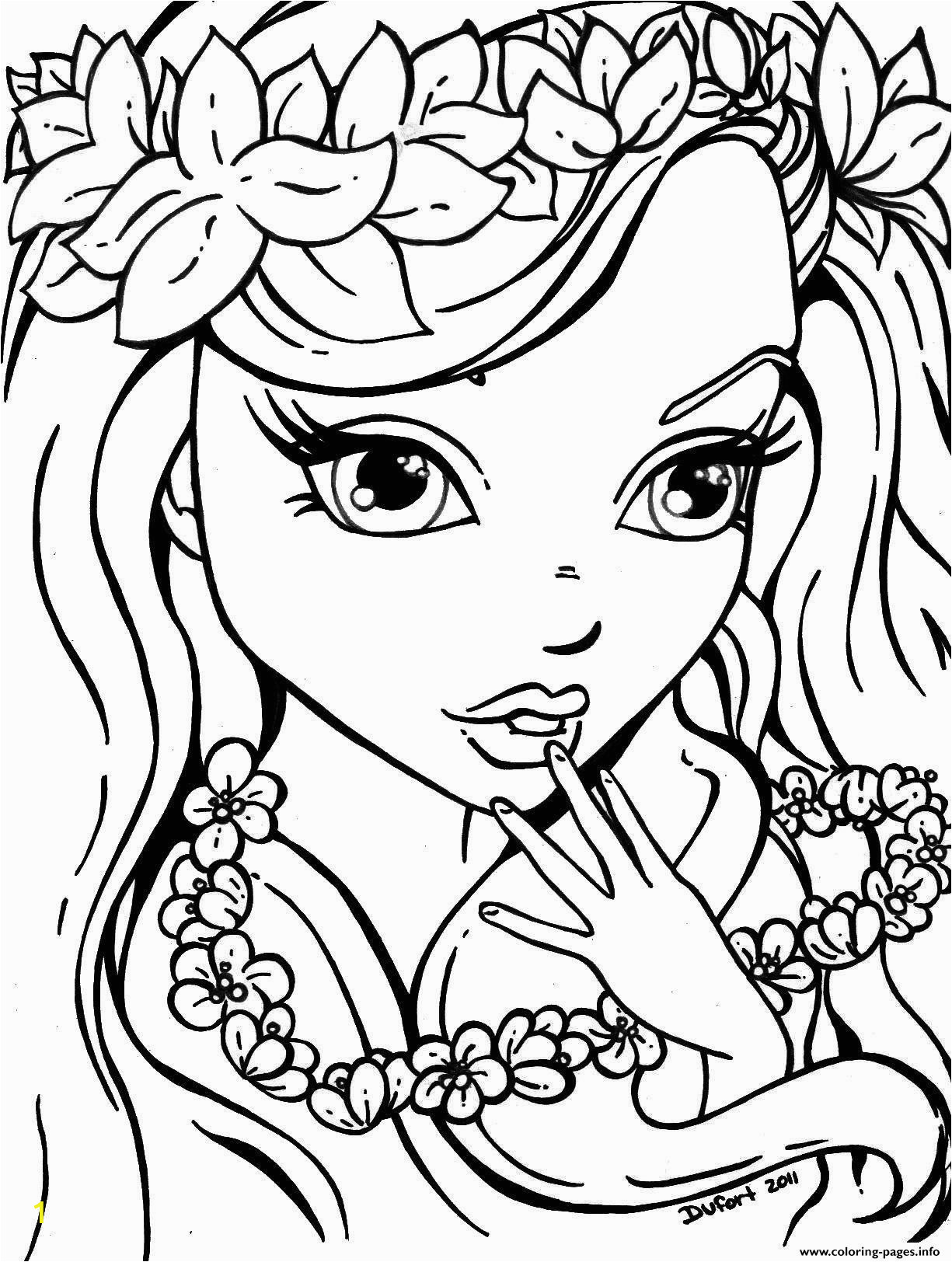 cute girls for teens printable coloring pages book