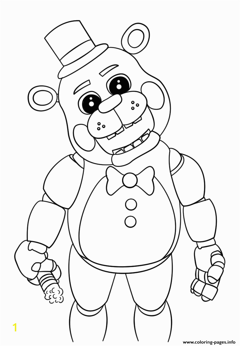 Cute Five Nights at Freddy S Coloring Pages Cute Five Nights at Freddys 2018 Coloring Pages Printable