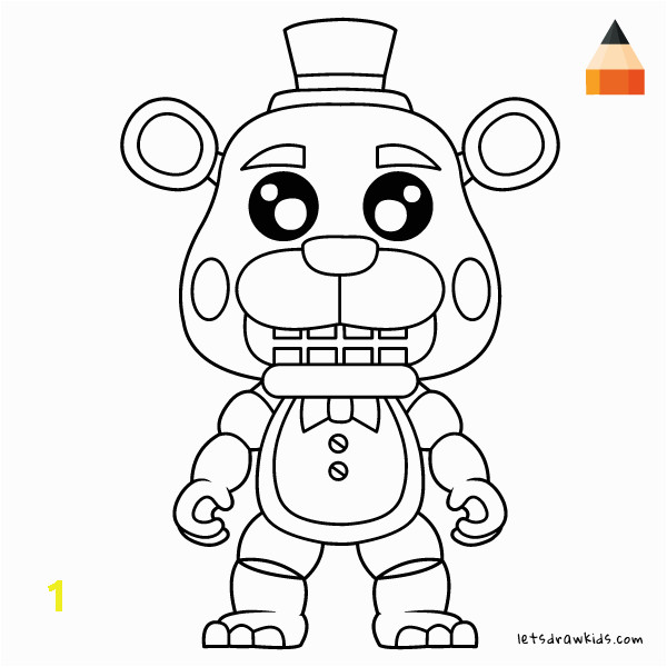 freddy fazbear coloring page