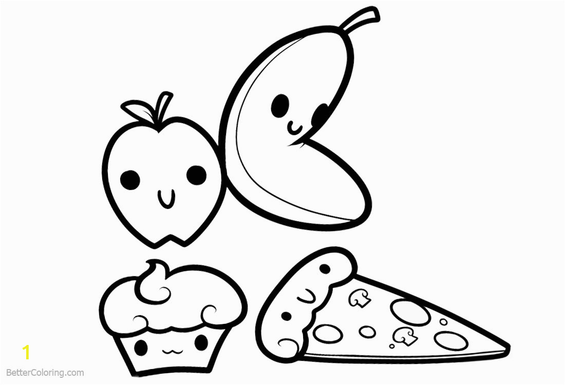 Cute Food Coloring Pages to Print Cute Food Coloring Pages Free Printable Coloring Pages