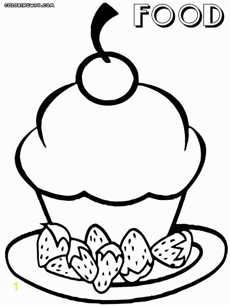 Cute Food Coloring Pages to Print Cute Food Coloring Pages