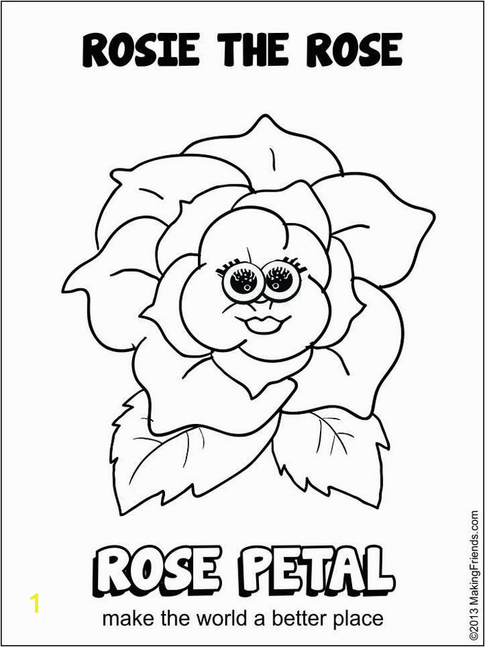 girl scout flower friends coloring pages