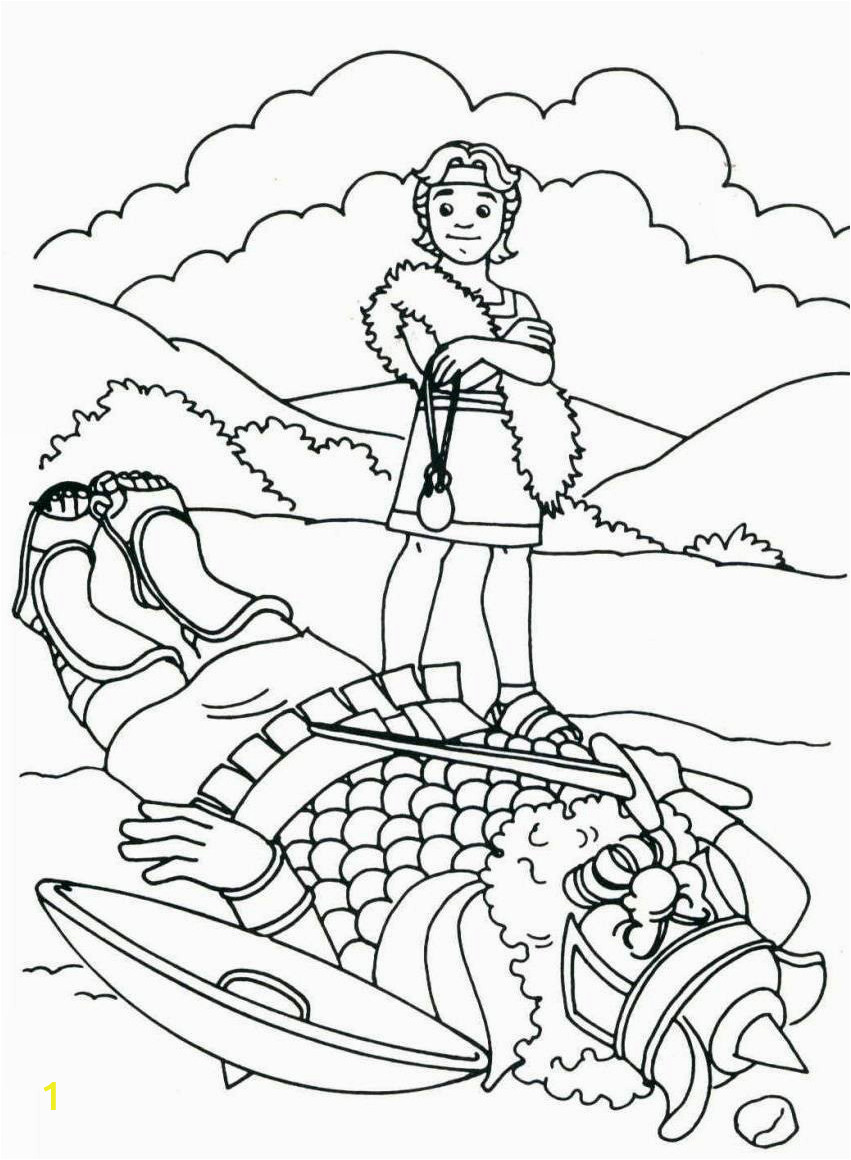 david and goliath coloring pages