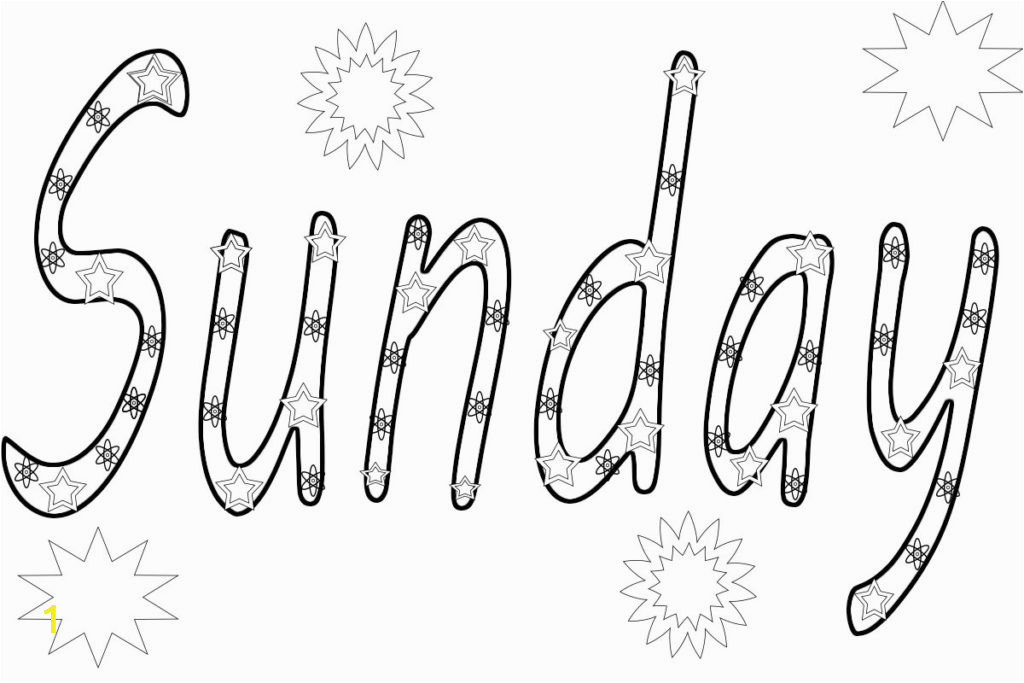 days of the week coloring pages pictures