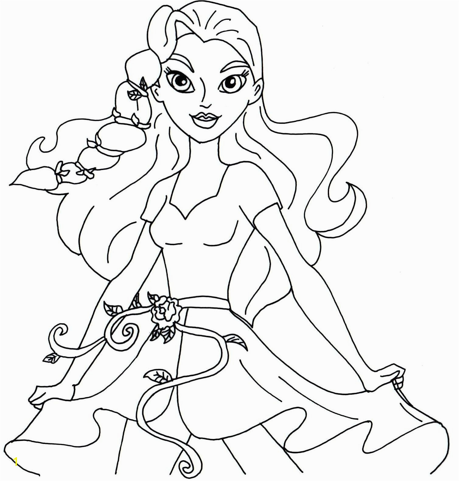 dc superhero girls coloring pages