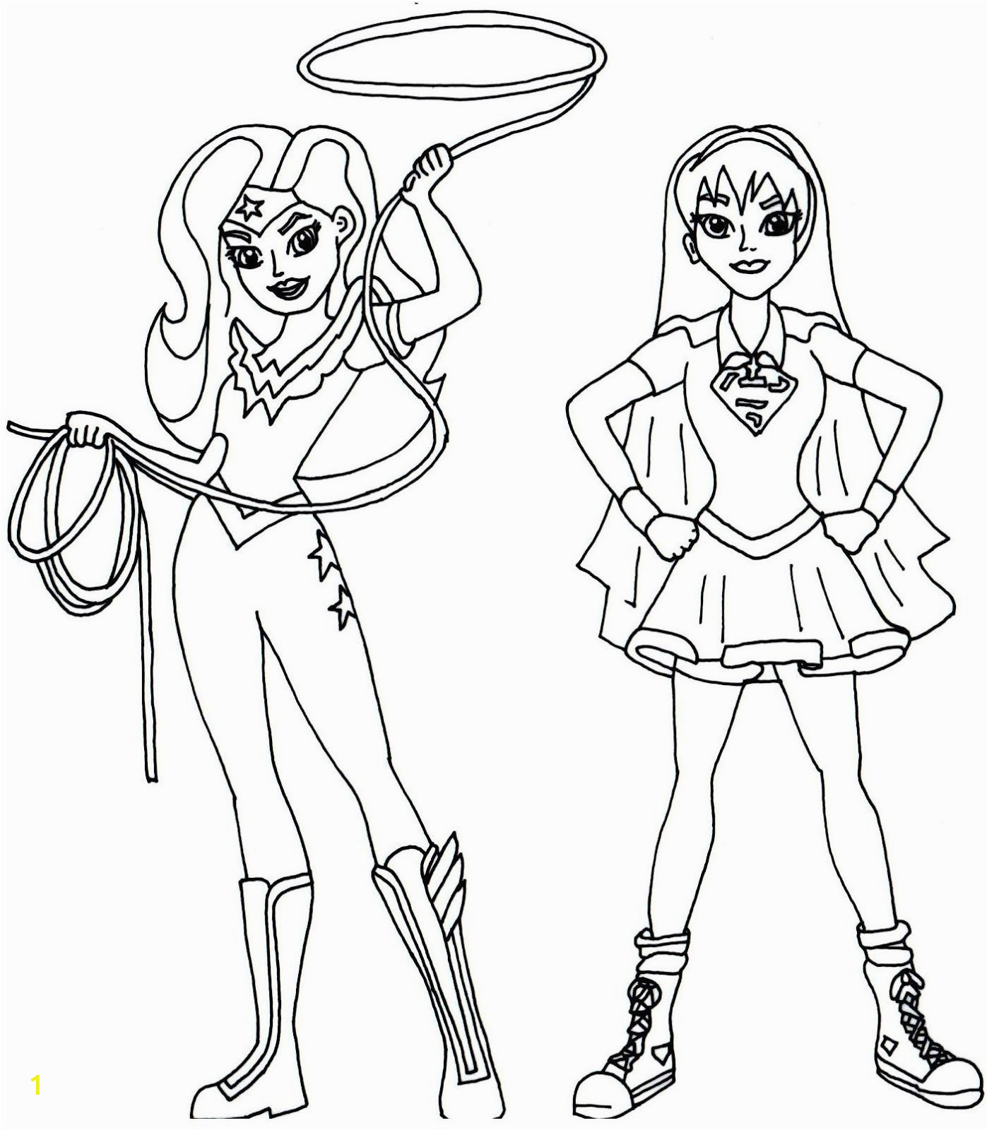 dc superhero girls coloring pages