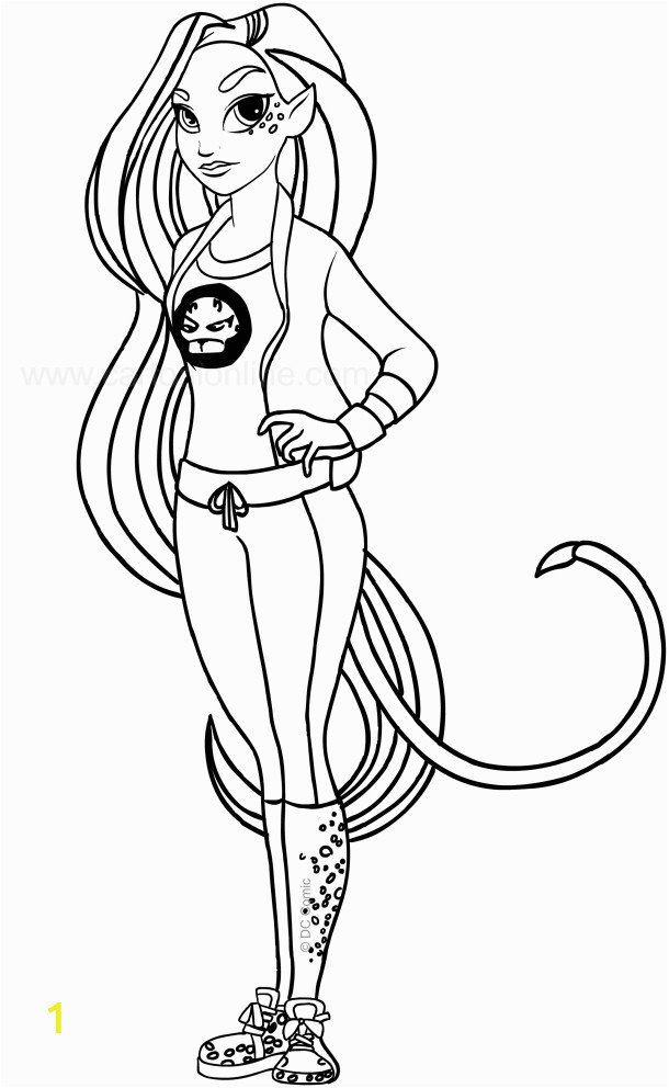 dc superhero girls coloring pages gallery