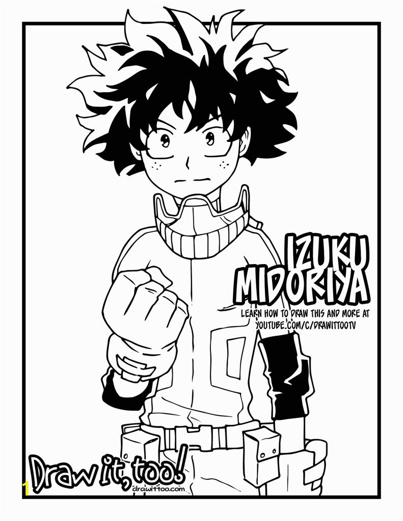 best my hero academia coloring pages