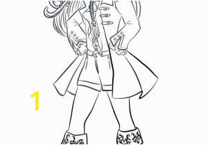 descendants coloring pages audrey evil