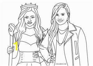 descendants coloring pages