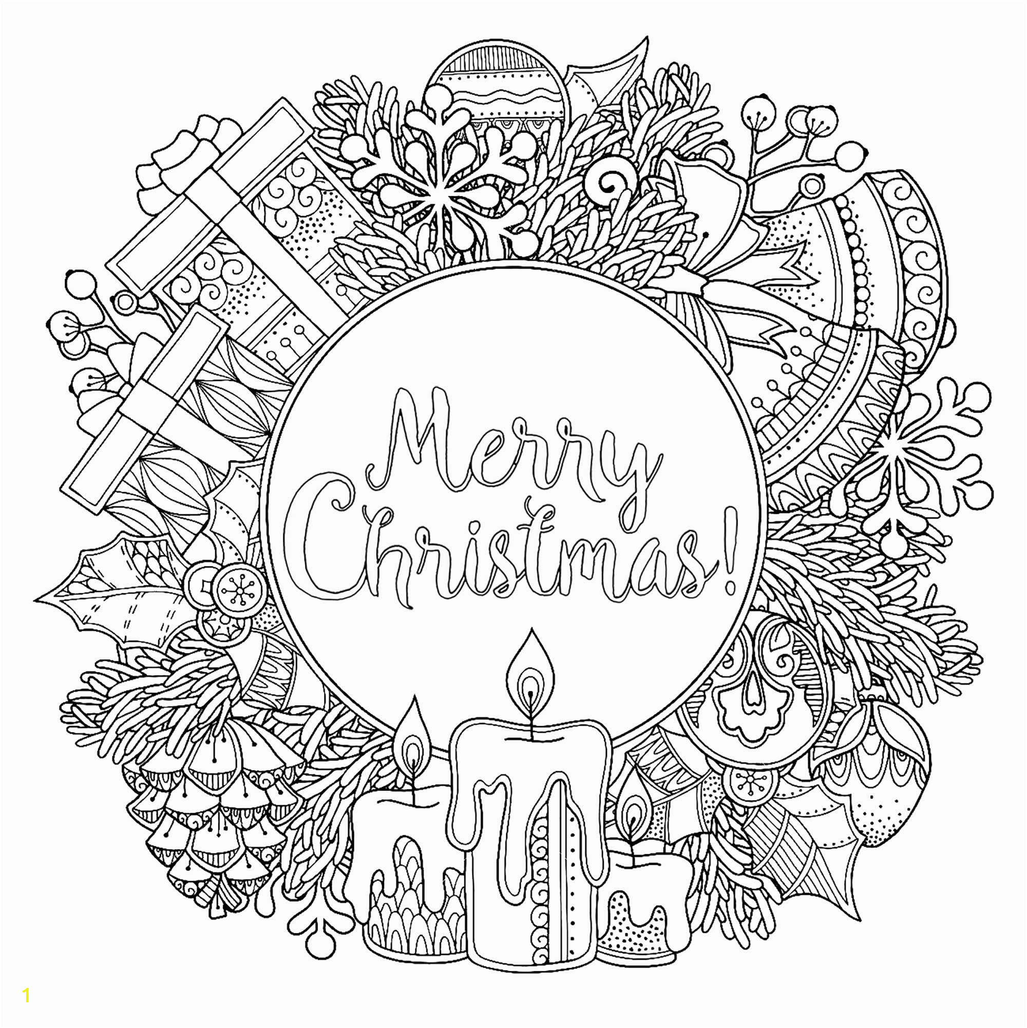 image=events christmas coloring christmas wreath 1