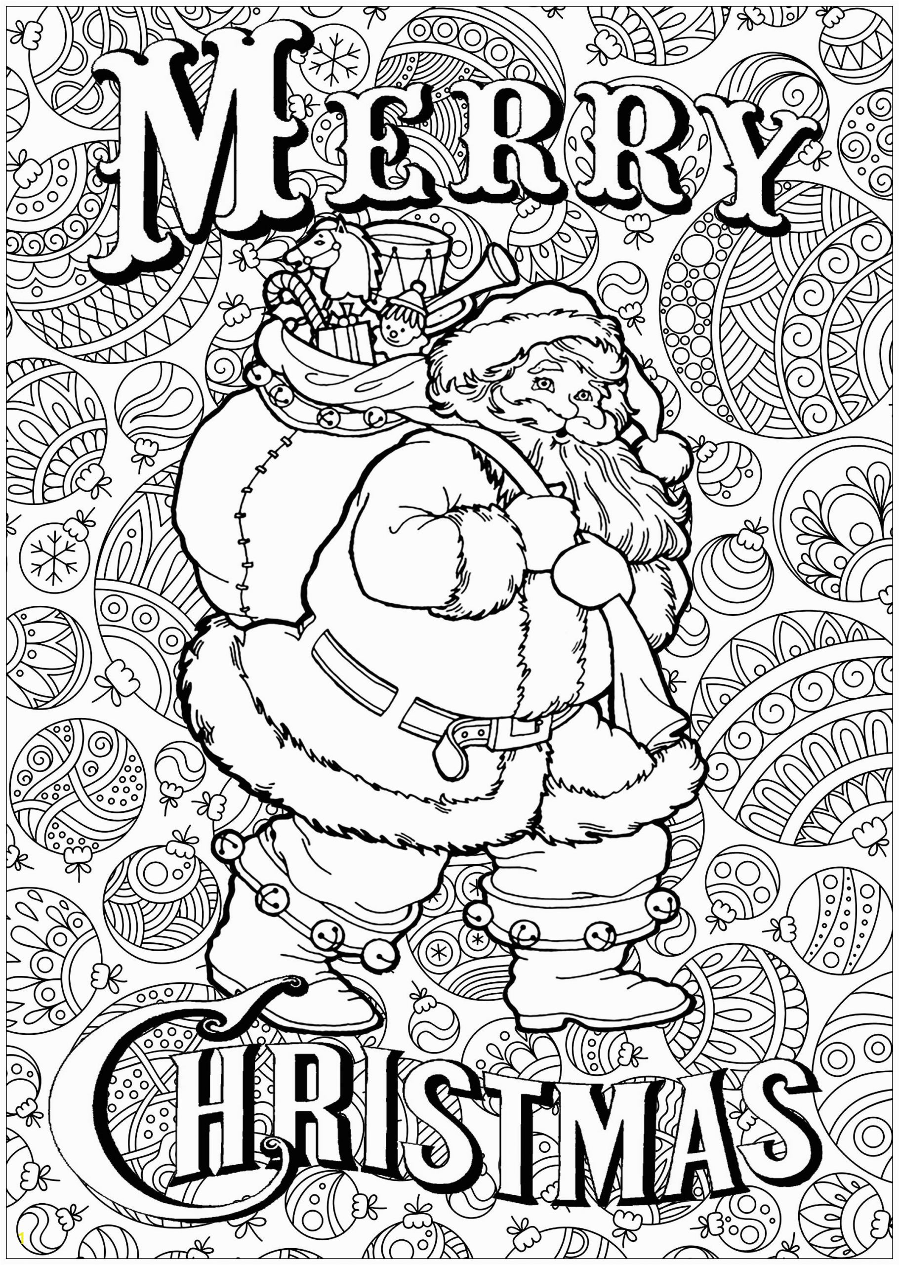 adult christmas coloring pages