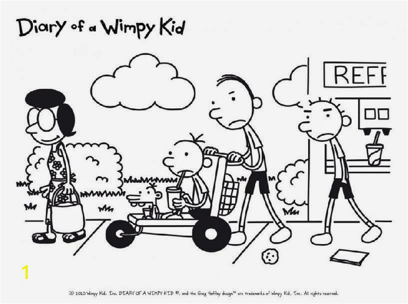 diary of wimpy kid coloring page