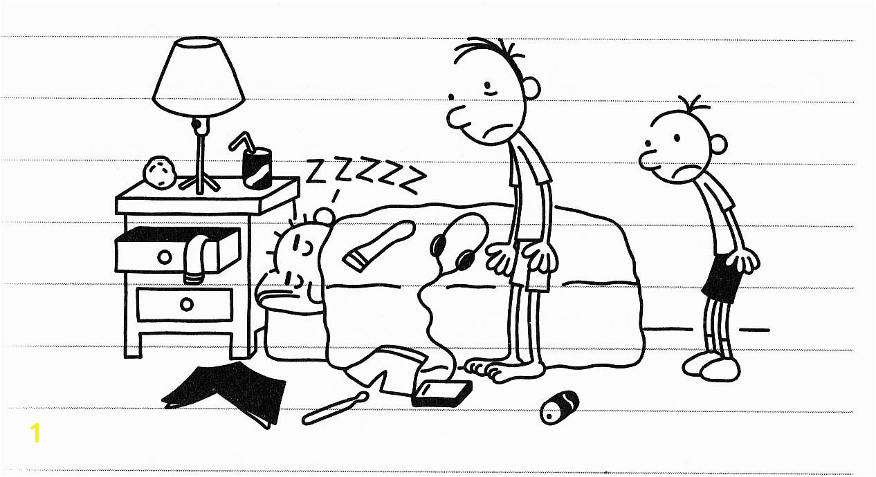 diary of wimpy kid coloring page