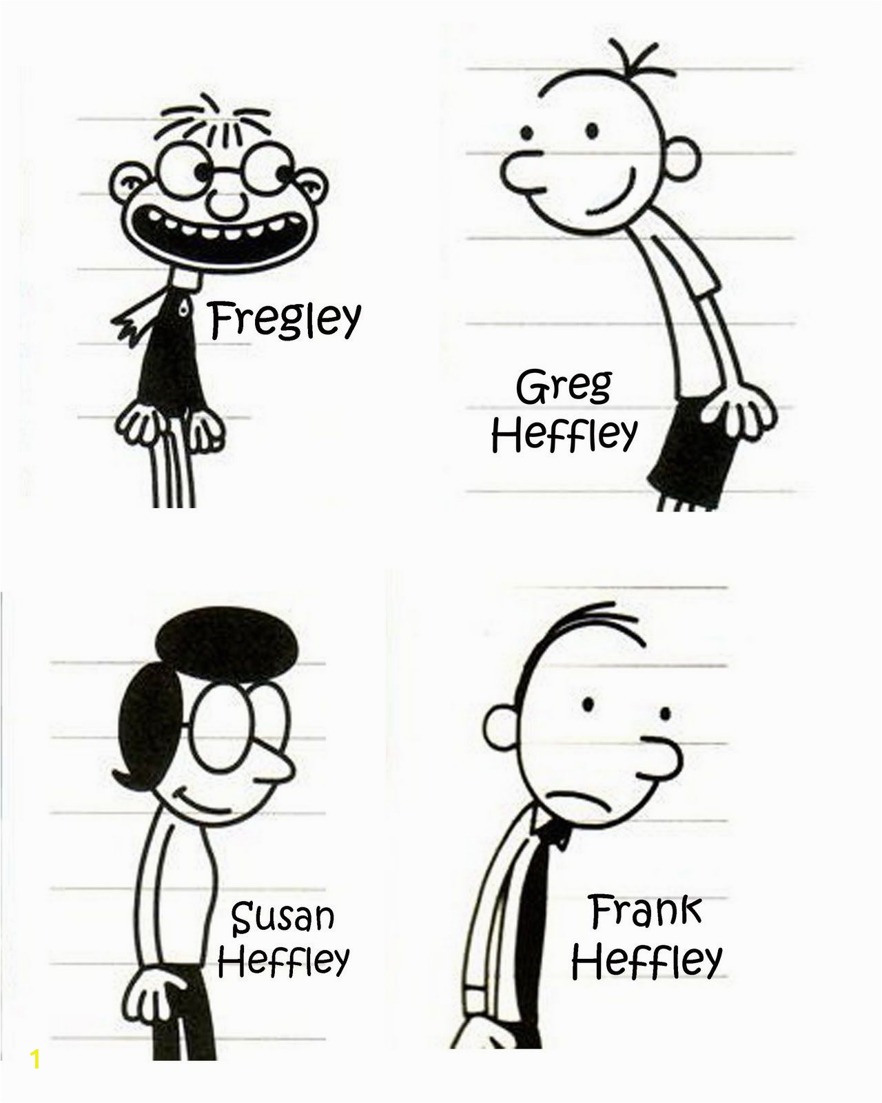 diary of a wimpy kid coloring pages to print