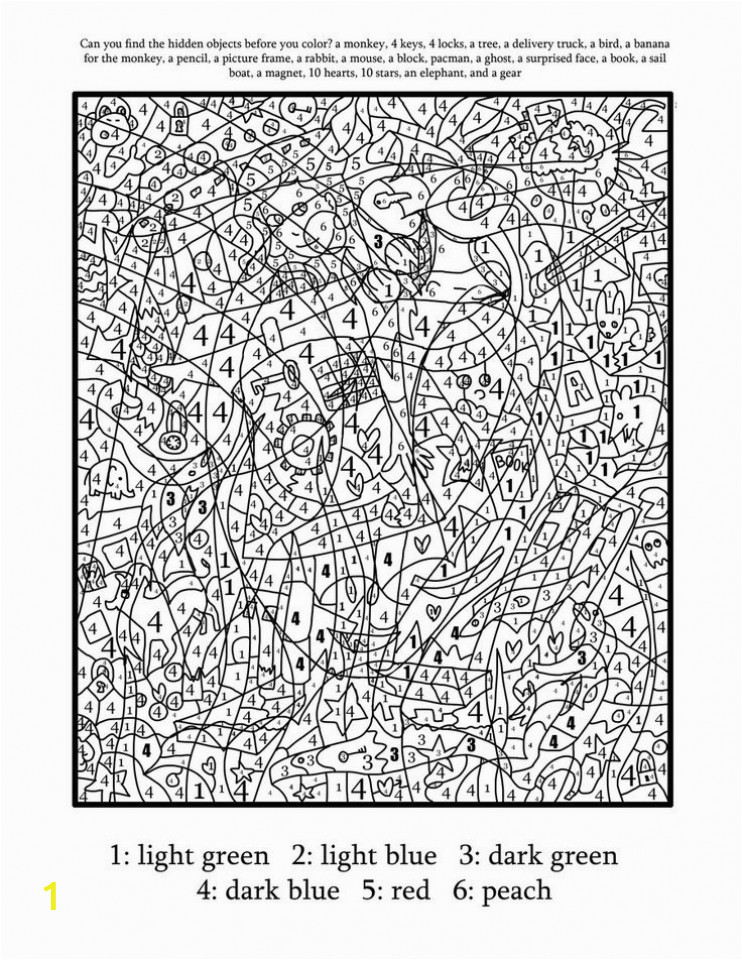 Difficult Color by Number Coloring Pages for Adults Get This Hard Color by Number Pages for Adults Pk73l