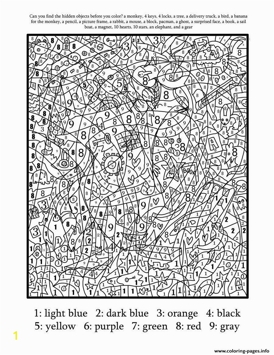 Difficult Color by Number Coloring Pages for Adults Really Hard Difficult Color by Number for Adults Coloring