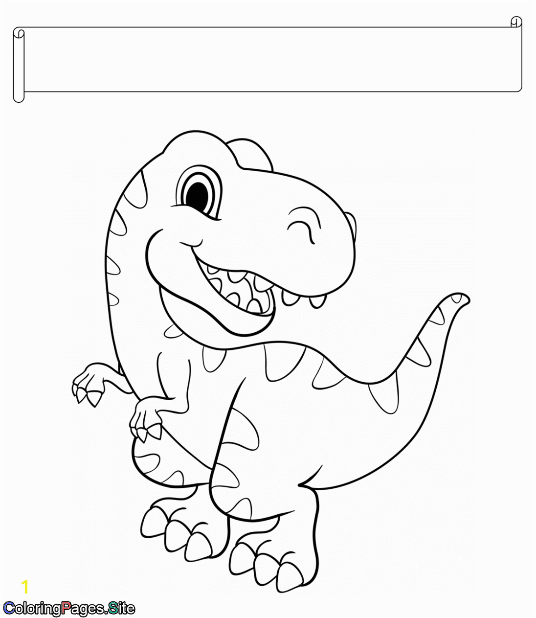 dinosaur coloring pages with names pdf