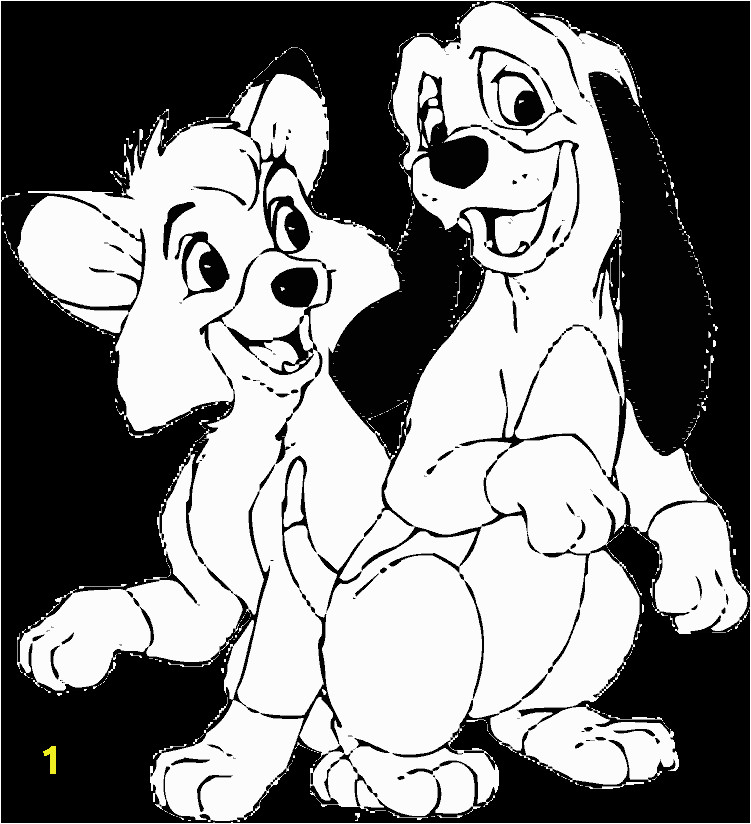 fox and the hound coloring pages