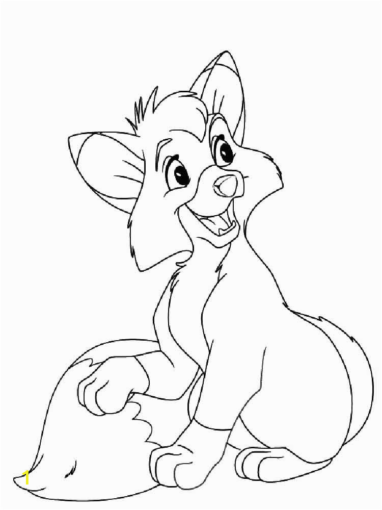 fox and the hound coloring pages