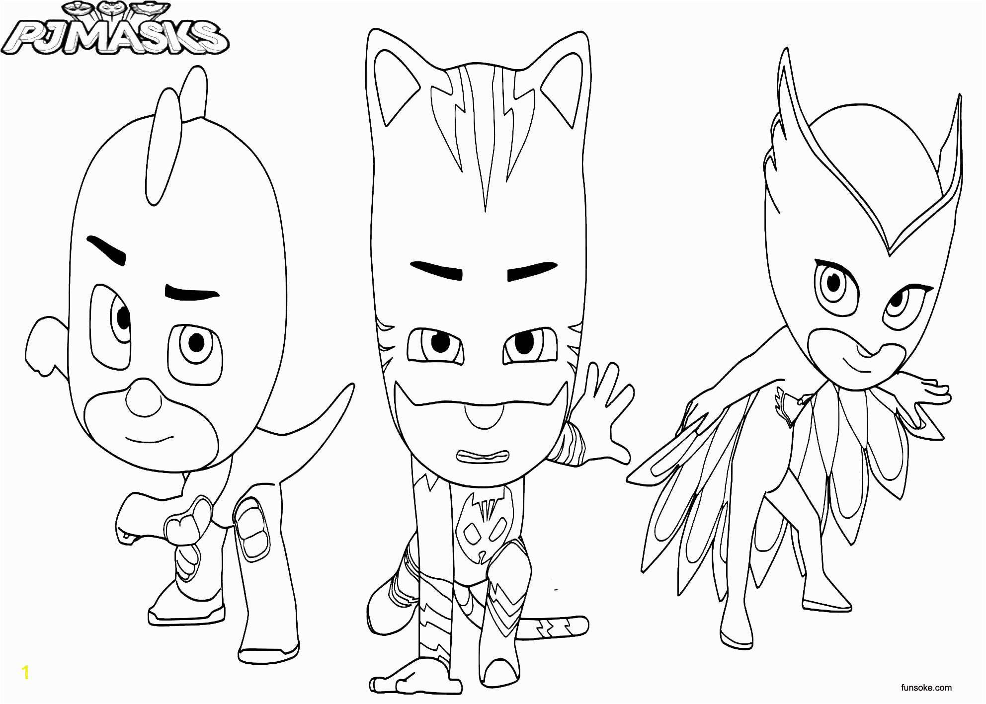 Disney Junior Pj Masks Coloring Pages Disney Junior Pj Masks Coloring Pages Funsoke