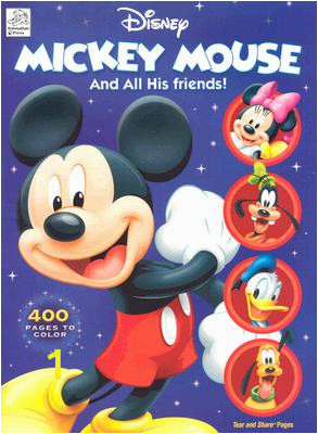 Disney Mickey Mouse 400 Pages Of Coloring Fun Disney Mickey Mouse 400 Pages Of Coloring Fun Walmart