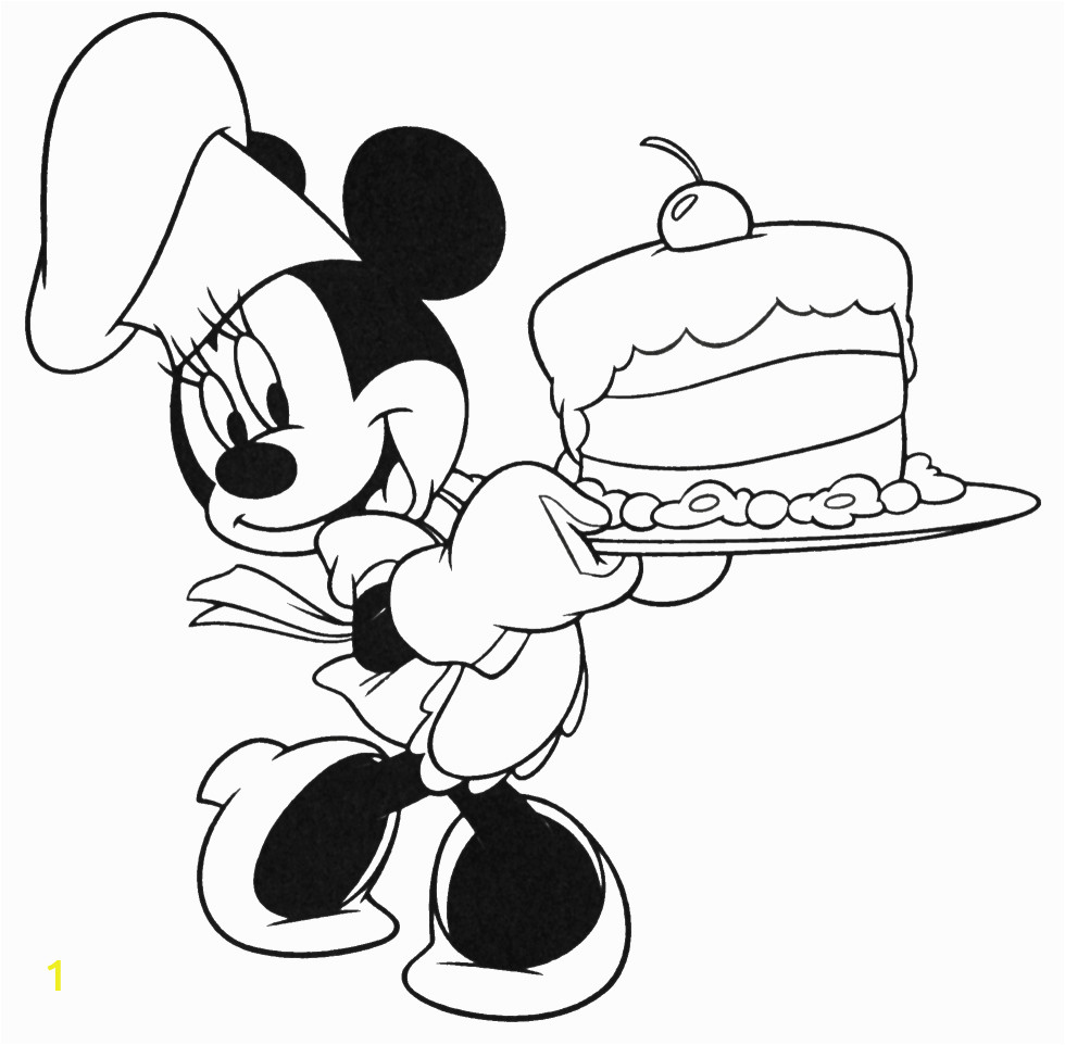 minnie mouse coloring page