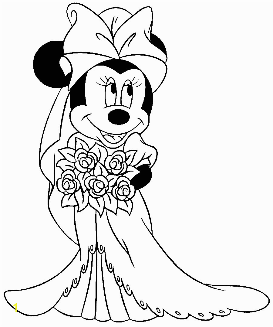 free disney minnie mouse coloring pages