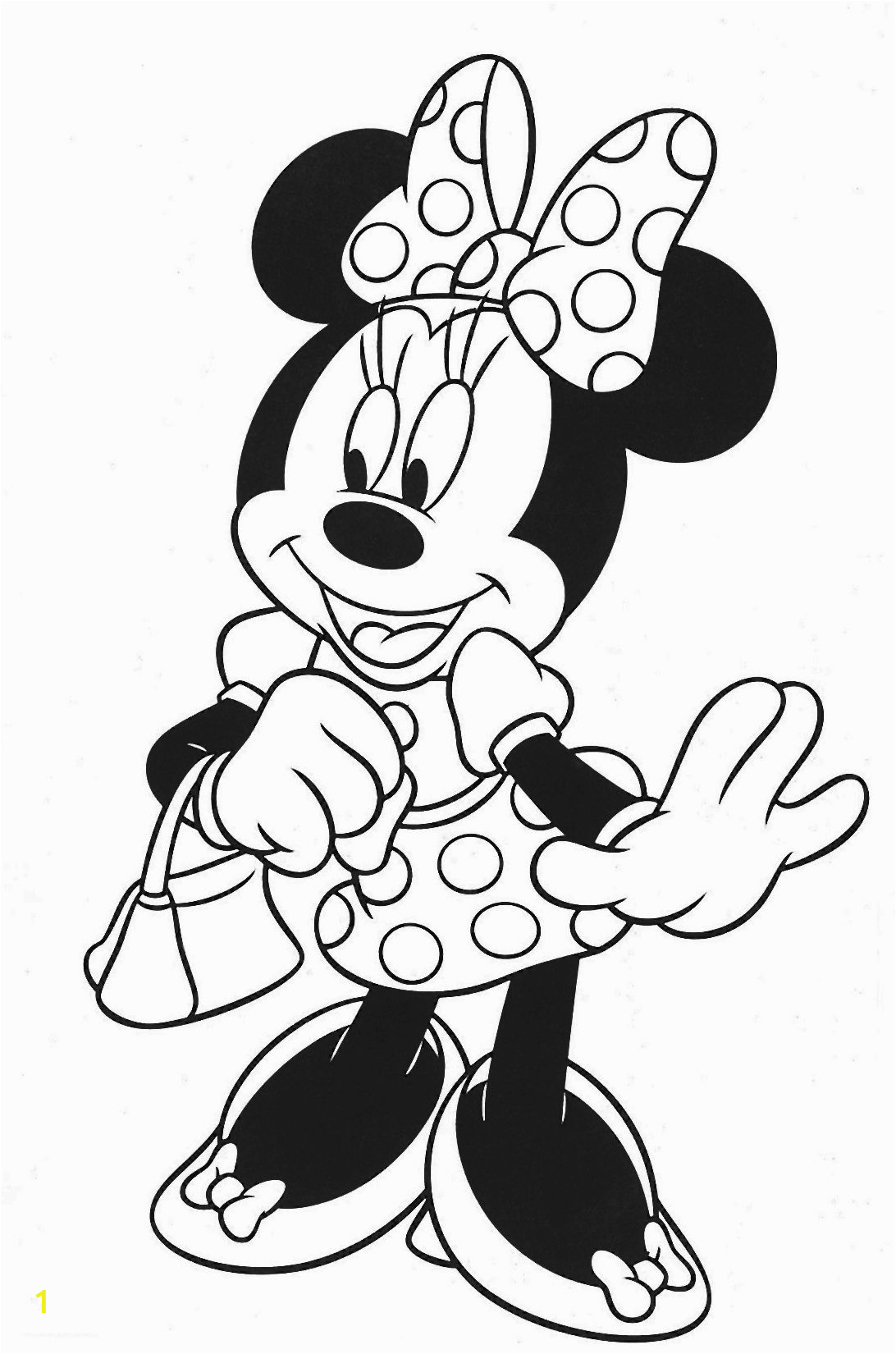 Disney Minnie Mouse Printable Coloring Pages Minnie Mouse
