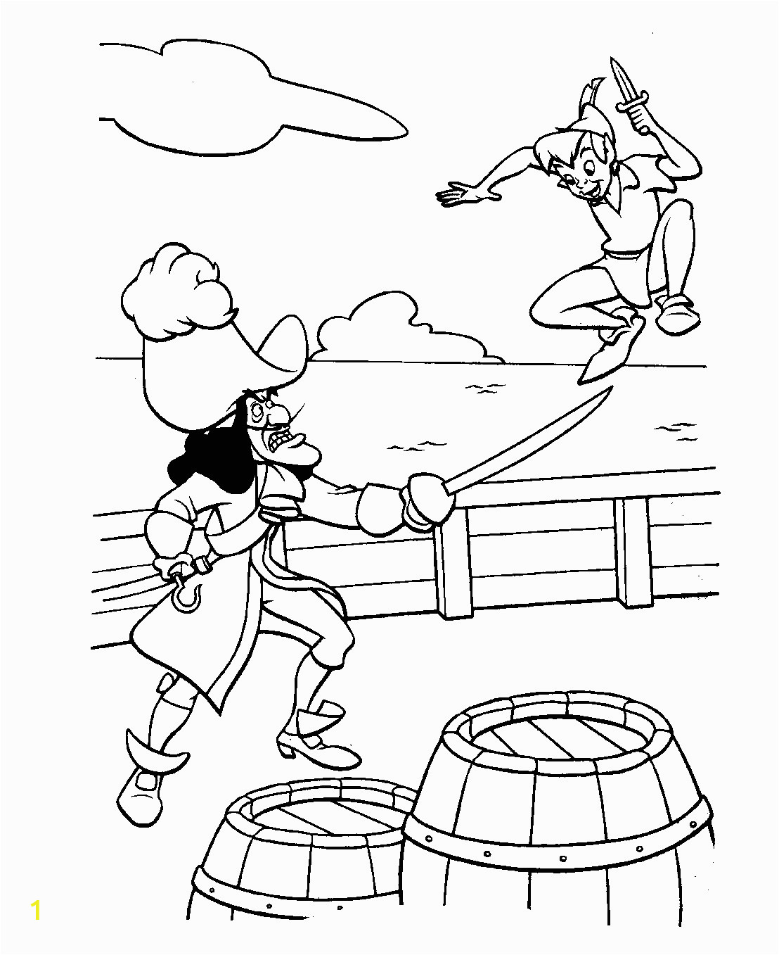 peter pan coloring pages