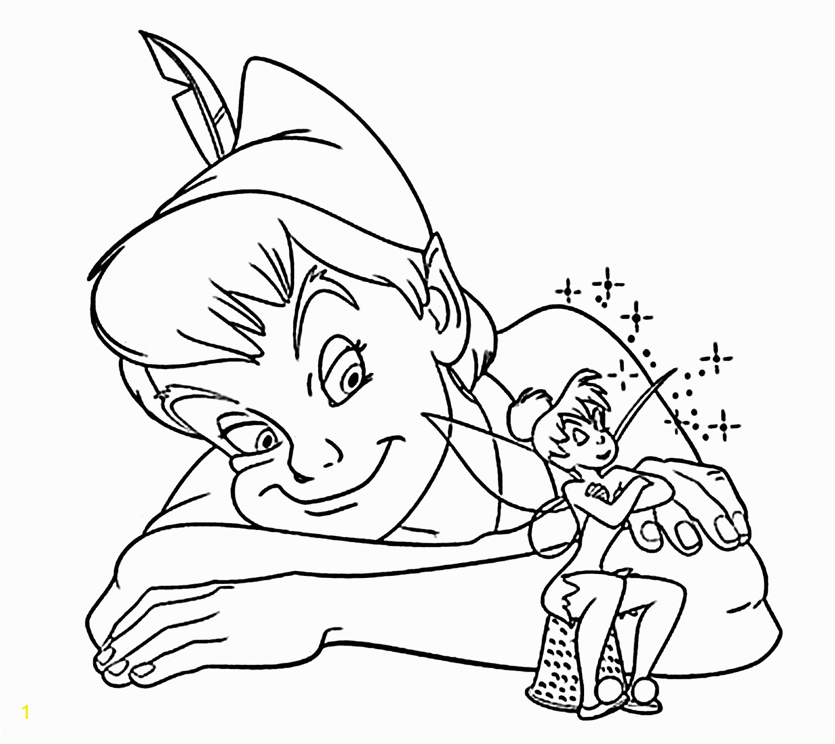 printable peter pan coloring pages