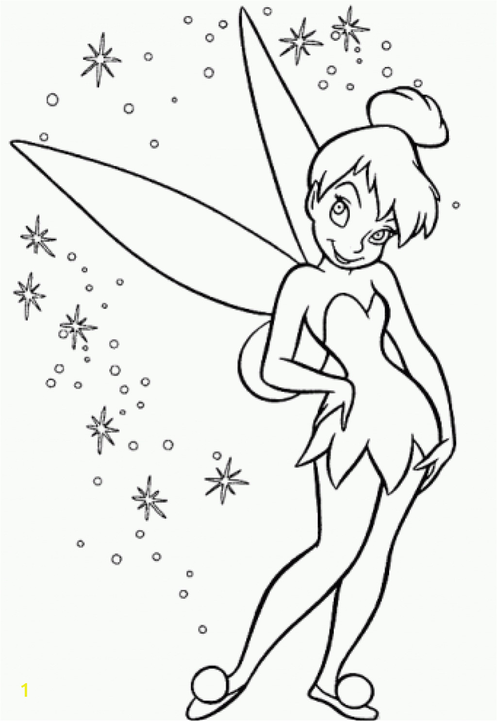 tinkerbell coloring pages and clip art