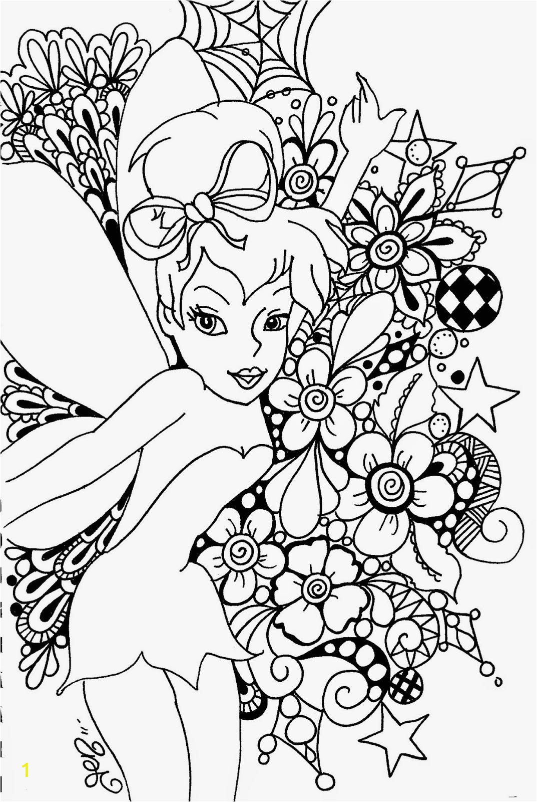 tinkerbell coloring pages and clip art