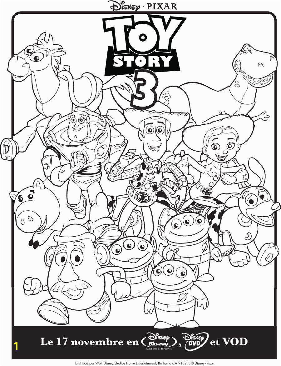Disney toy Story 3 Coloring Pages Un Autre Coloriage Disney toy Story 3