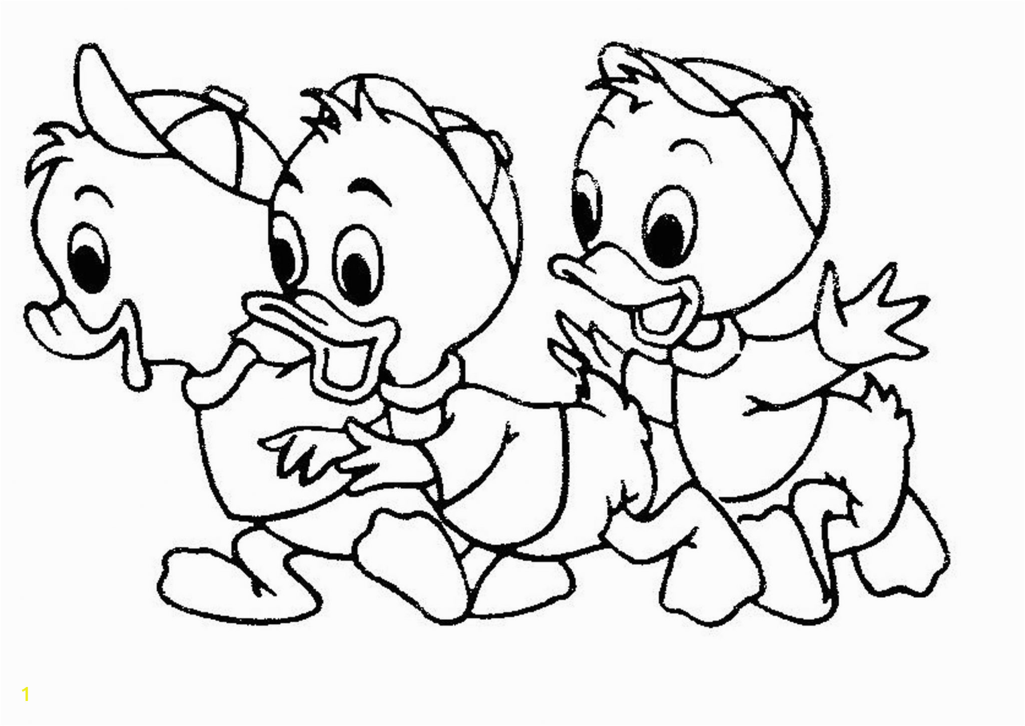 Donald Duck Coloring Pages to Print for Free Baby Donald Duck Disney Colouring Pages Printable