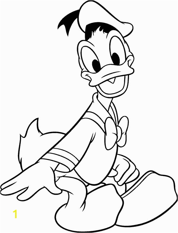 donald duck coloring pages