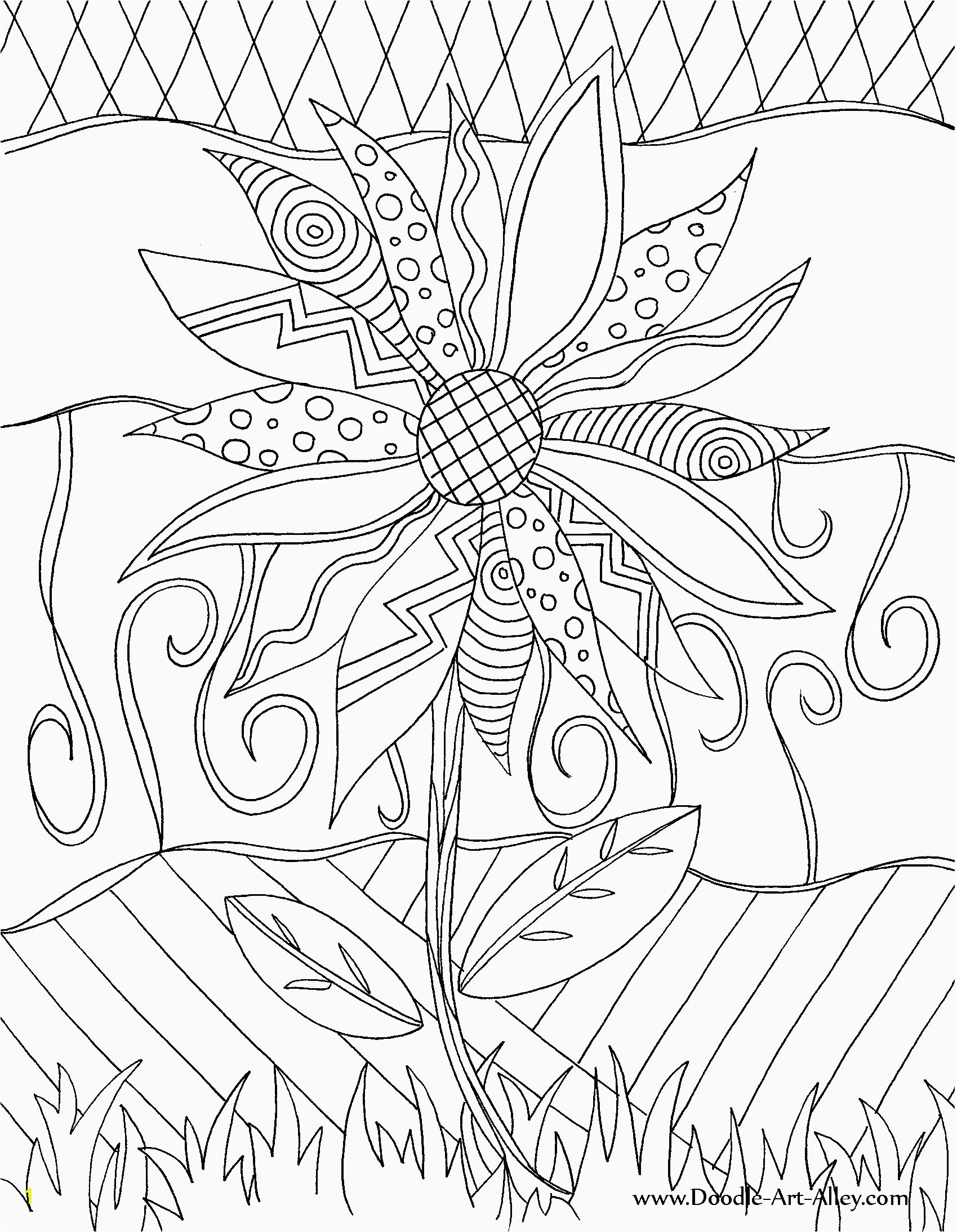 coloring pages printable doodles kids