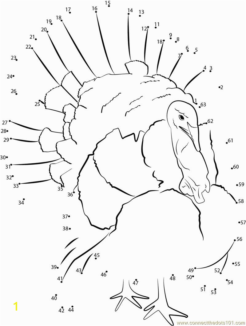 thanksgiving dot to dot coloring pages