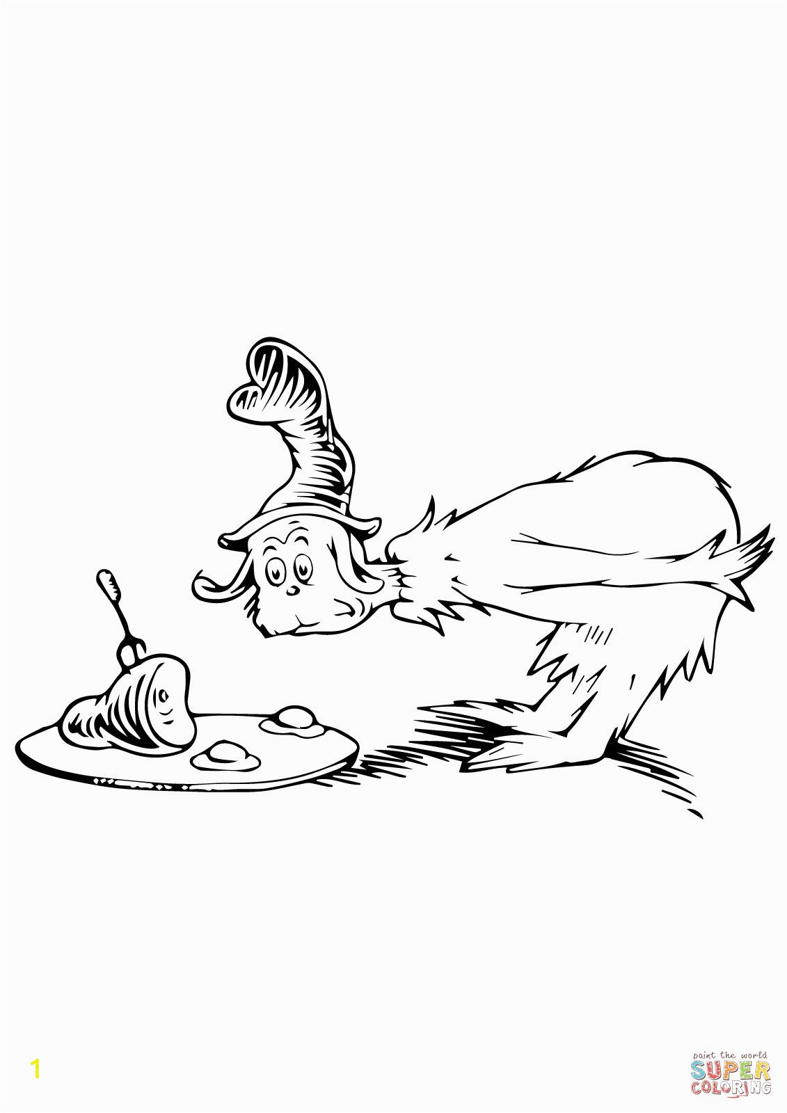 dr seuss coloring pages green eggs and ham